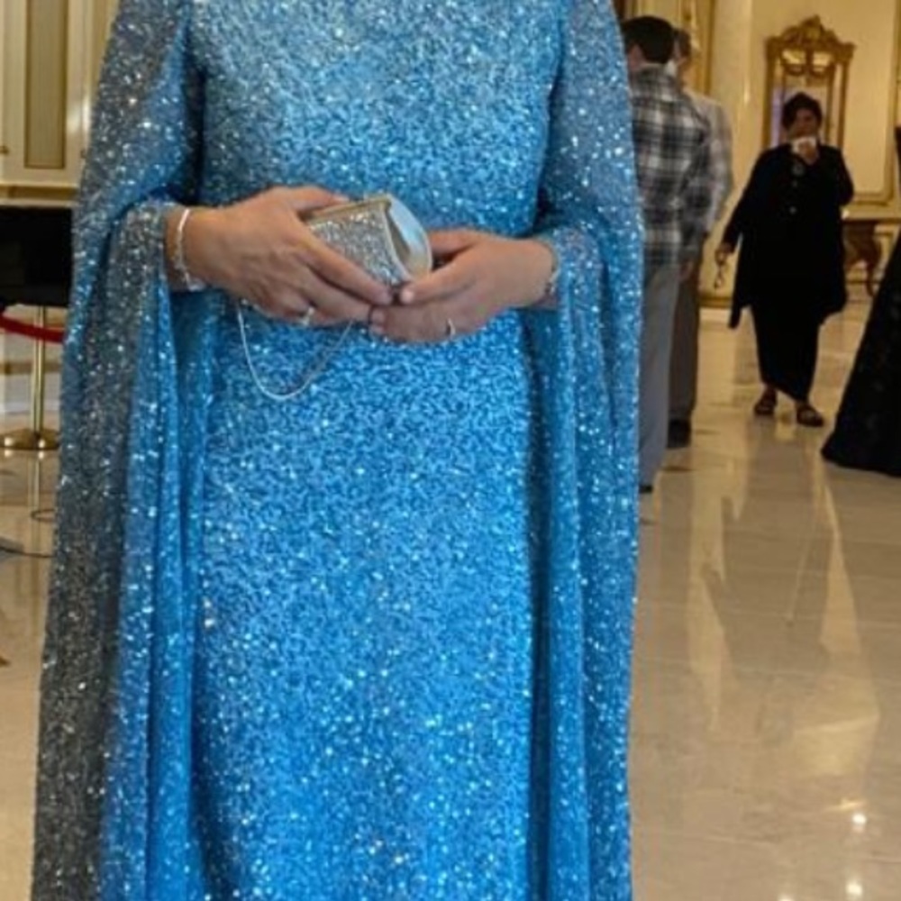 Blue Prom Dresses SizeL. Gem